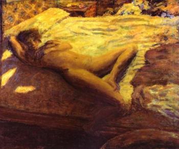 Pierre Bonnard : Woman Reclining on a Bed(The Indolent Woman)